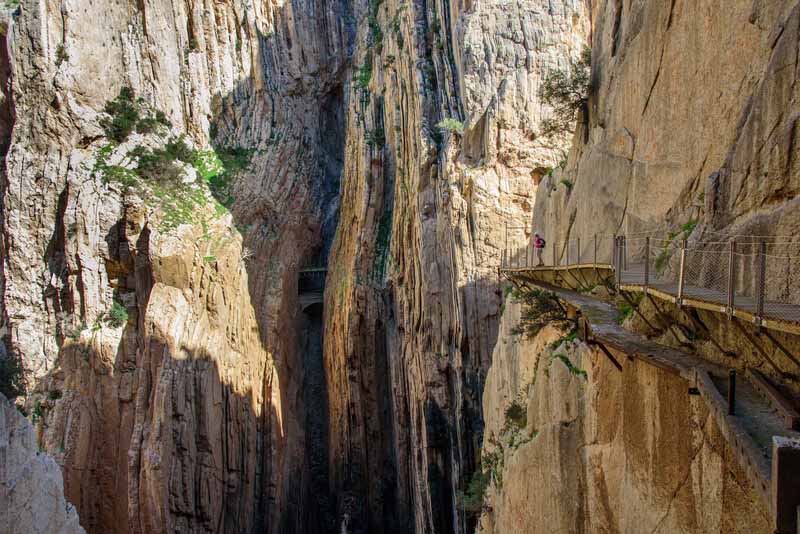 Klettersteig mit ausgesetztem Weg